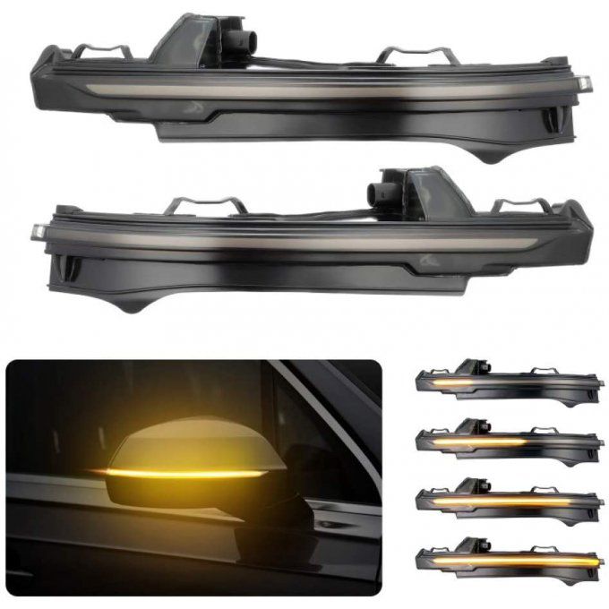 Clignotant LED Dynamique à défilement pour rétroviseur Audi Q5 FY Q7 4M