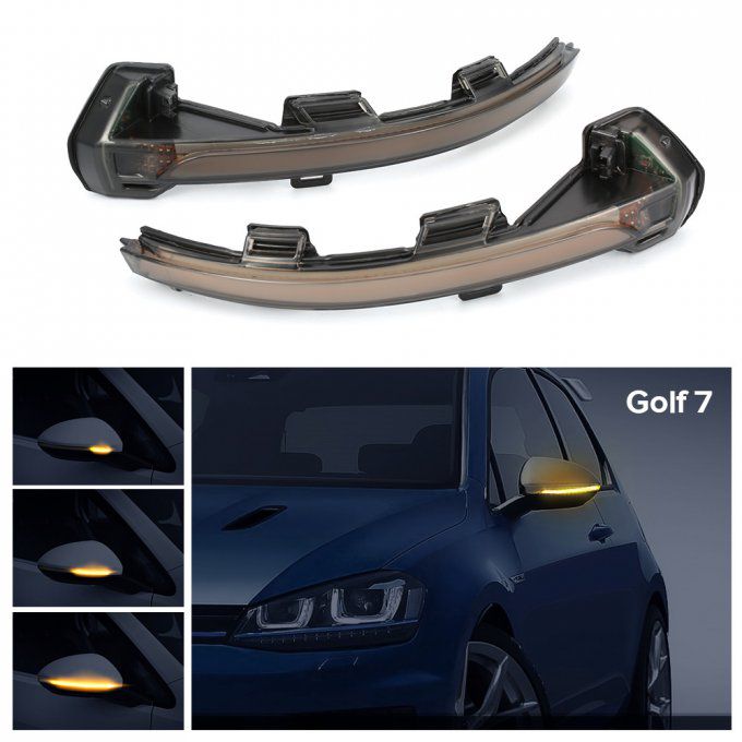 Clignotant LED Dynamique à défilement pour rétroviseur Volkswagen golf 7