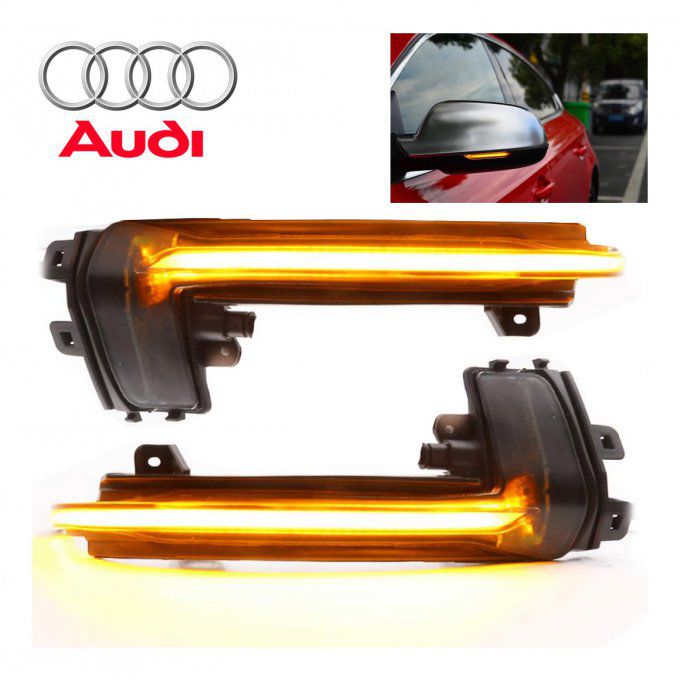 Clignotant LED Dynamique à défilement pour rétroviseur Audi A4 B9 A5 F5